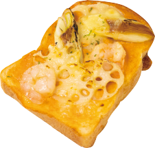 海老のオープンサンド